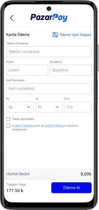 Kart Numarası ile Ödeme Çözümü